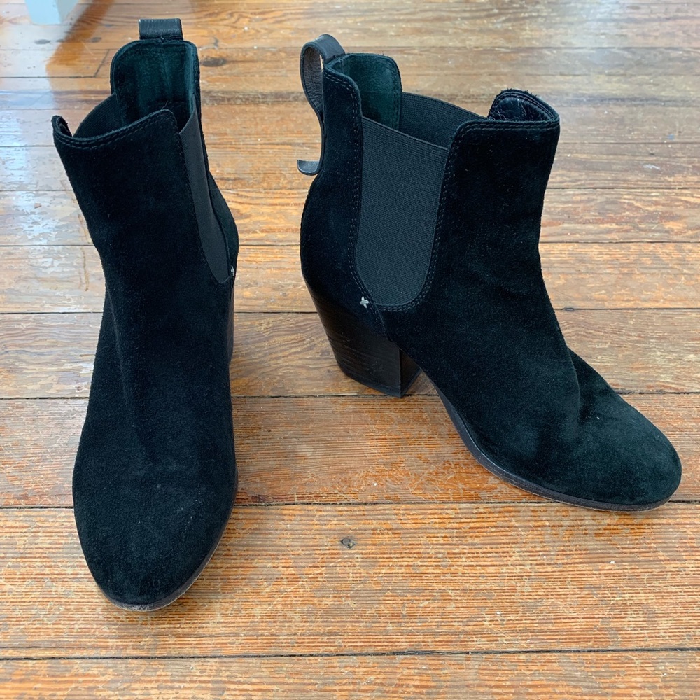 black suede rag & bone boots